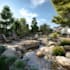 create backyard landscape design rendering