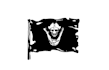 design pirate hunter flag logo