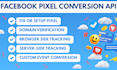 fix or setup facebook pixel conversion API via GTM server side for ad tracking