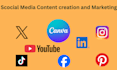 do your canva social media content creation, and marketing