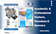 design professional posters, standees and banners