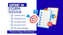 design intake form, google form, invoice, receipt for you, cognito form