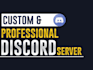 do discord server setup for community or business