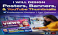 design professional posters banners and youtube thumbnails