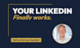 optimize your linkedin profile in german or english