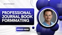 journal formatting book formatting, kindle ebook formatting and paperback format