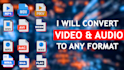 convert videos and audios within 24hours