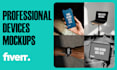 create professional high resolution ealistic device mockups