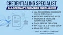 do provider credentialing, insurance enrollment and contracting