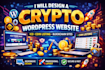 design crypto wordpress website, ico, coin listing website
