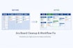 setup jira workflow fix board cleanup backlog sprint epic tasks