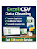 excel  CSV data cleaning and service