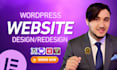 design or redesign wordpress website or landing page