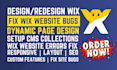 fix wix website bugs wix studio responsiveness optimize fix wix seo booking site