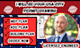 be your usa permit drawing, full permit set, mep plan, building permit set