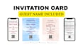 create simple digital invitations with guest name input
