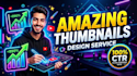 design high converting professional youtube thumbnails