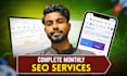 do complete monthly SEO service for website organic traffic growth