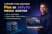 build a fully automated plex or jellyfin media server