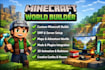 do minecraft build, animation, mod, plugin, map, smp for bedrock and java server