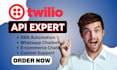 build twilio API integration,bulk SMS autoresponder , appointment booking system