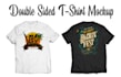do tshirt mockup or logo mockup with your designs