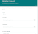 create a leave management app with approvals and calendar