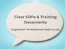 create professional sops and training documentation