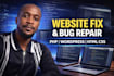 fix wordpress, php, mysql errors, login or database issues