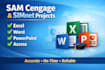 do sam cengage, capstone, simnet in microsoft office excel