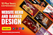 design professional website banners and hero sections that convert