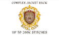 digitize complex jacket back and large patches