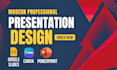 design modern and professional presentation slides