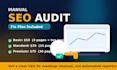 do a manual SEO audit and create a step by step fix plan