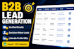 build targeted b2b lead lists with verified emails