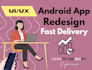 design modern android app UI UX design in figma