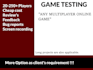 do game testing for you