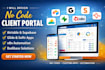 design no code client portal with airtable glide softr supabase n8n budibase