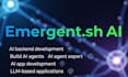 design ai agent, llm app, ai backend solution with emergent