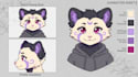 create furry reference sheet ref sheet furry character design furry oc headshot