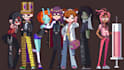 draw 2d pixel game art character sprite sheets pixel map pixel art tileset asset