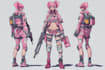 design anime character , cyberpunk character