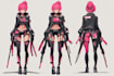 draw superhero cyberpunk character