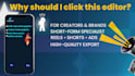 do motion graphics short form editing