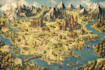 create digitally illustrated map for your project