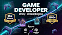 do mobile game development in 3d, 2d game by unity, unreal engine game developer