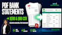 convert PDF bank statements to CSV for xero and quickbooks