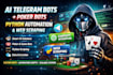 build ai telegram bots, poker bots, python automation and web scraping scripts