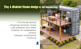 model revit tiny house, modular house, shipping container for 3d visualization