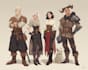 create dnd party art illustration
